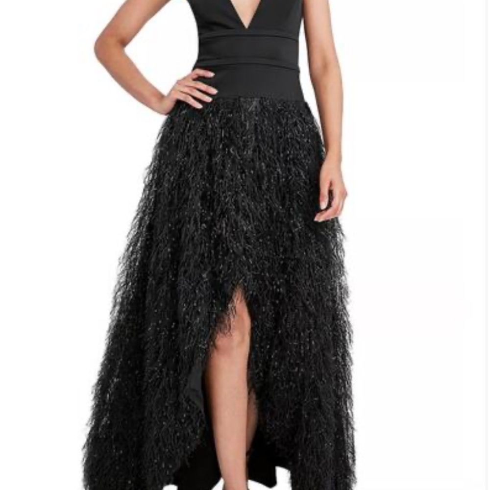 BCBGMaxAzria Black High Low Dress